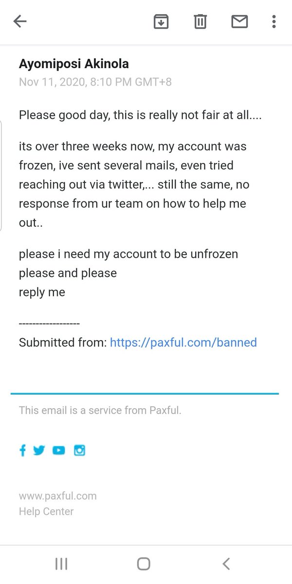 D E M A Y O S Tweet Honestly For A Company Like Paxful This Is The Height Of Corporate Irresponsibility And Just Underscores The Fact That Their Users Really Aren T