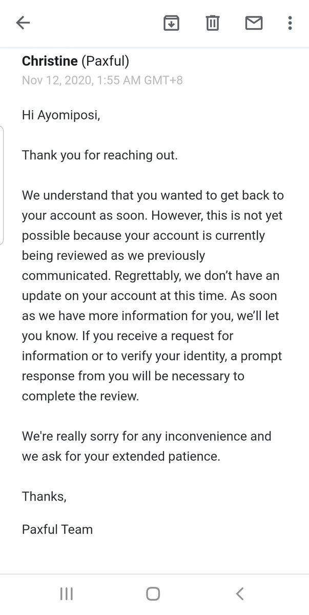 D E M A Y O S Tweet Honestly For A Company Like Paxful This Is The Height Of Corporate Irresponsibility And Just Underscores The Fact That Their Users Really Aren T