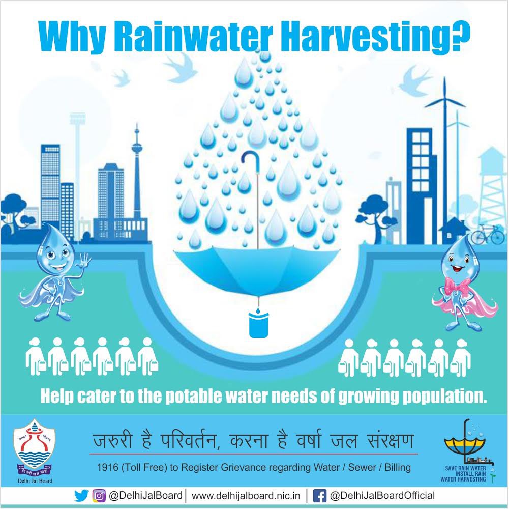 Our water resources are depleting each year. Additionally, we cannot generate artificial water &amp; due to population boom, we need excessive water. Hence, we need Rain Water Harvesting.

#RainWaterHarvesting #SaveEarth #SaveRain
<a href="/MoJSDoWRRDGR/">Not Ministry of Jalshakti Anymore</a> <a href="/CMODelhi/">CMO Delhi</a> <a href="/RaghavChadhaOfc/">Office of Raghav Chadha</a> <a href="/LtGovDelhi/">LG Delhi</a>