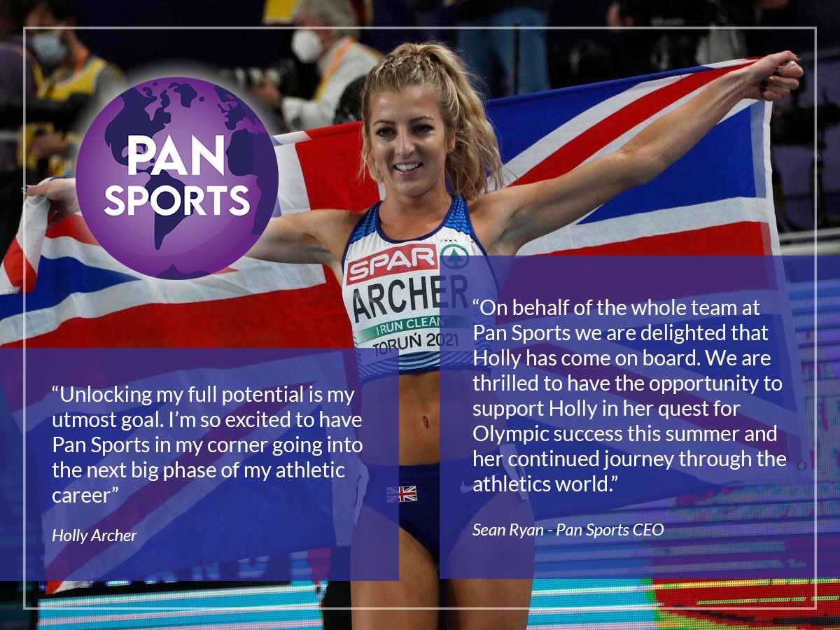 *ANNOUNCEMENT*

We are delighted to announce the signing of Holly Archer to the Pan Sports team. 

Holly comes onboard at such an exciting time and we are looking forward to supporting her through her journey.

#hollyarcher #athletics #teamgb #pansports #sport #femalesport