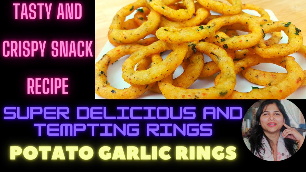 KitchenRimistry's tweet photo. Check out my latest video "Potato Garlic Rings | Crispy Potato Rings | Alu Ke Crispy Rings | Kitchen Rimistry"

Watch Now: https://t.co/8EiFPBOEQt

Please subscribe https://t.co/YT5Imlf0nG
