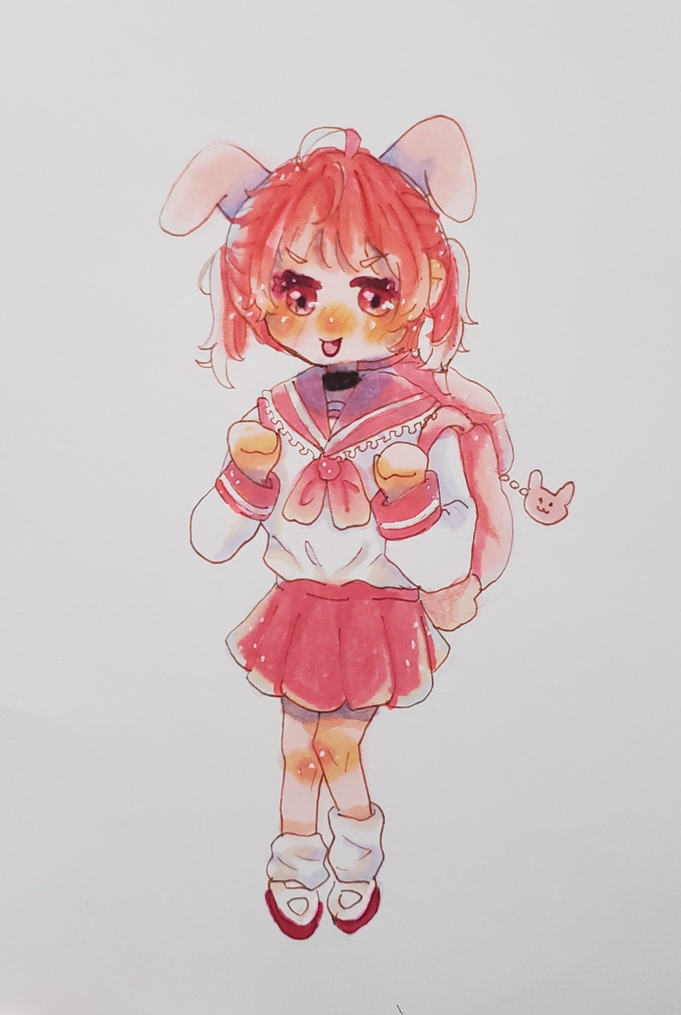 Eto 娘が使ってる大量のペン Ohuhuペンセットはサンタさん 色鉛筆はおばあちゃんから 100均のペンは自分のお小遣いで よく集めたな娘 ﾟdﾟ ついでに娘の新作も見てやって下さい 擬人化のちびキャラだそう かわいいやん イラスト 落書き お絵描き Ohuhu