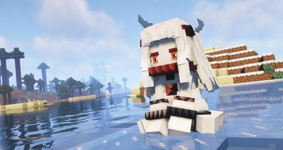 yingsu2018's tweet photo. 新模型√ 小北方
作者：哥斯拉
#北方棲姫 #minecraft #voxel https://t.co/QXIjLOQThC