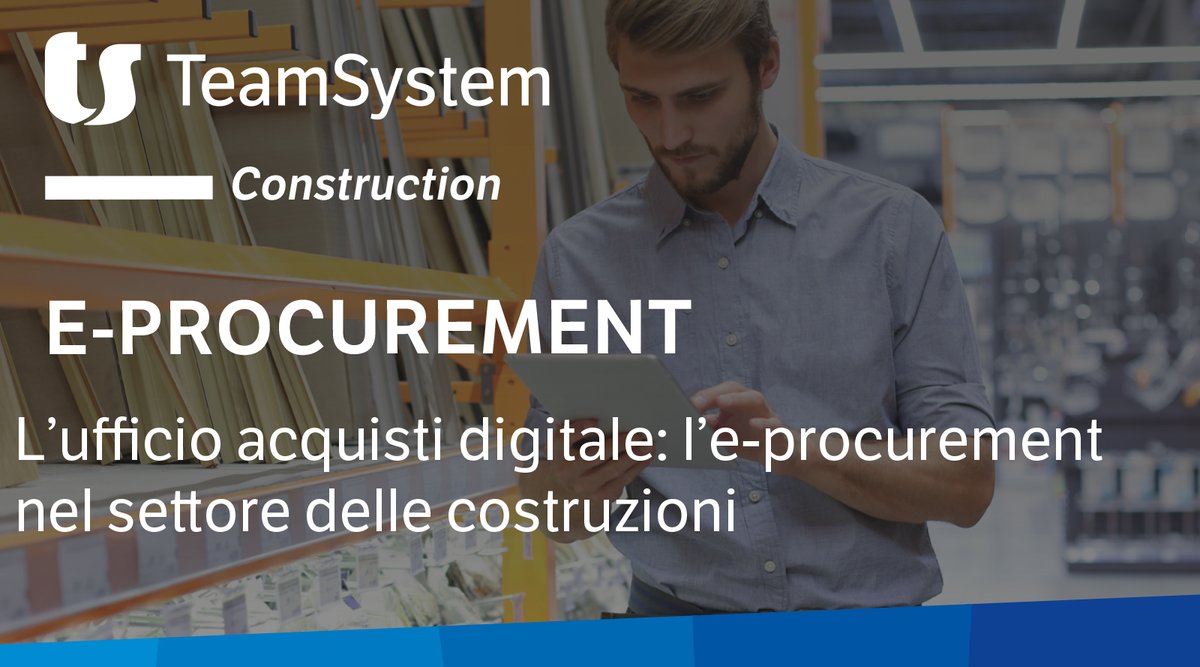 Iscriviti al webinar gratuito del 28 aprile ore 17 per scoprire come gestire l’E-procurement nel settore delle costruzioni. #teamsystem #eprocurement #cantiere #digital
ow.ly/Kf6d50EuQLo