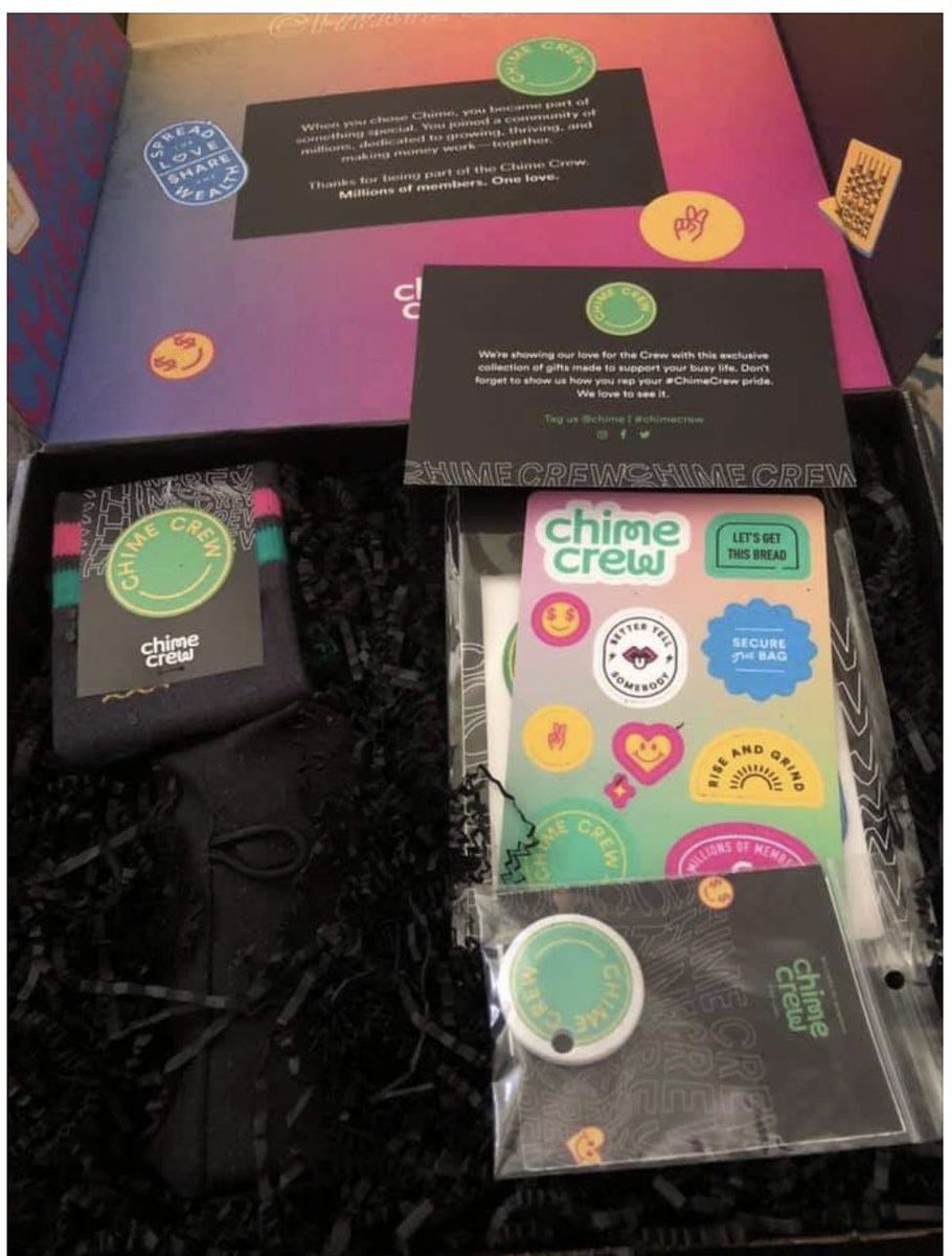TyusGraham's tweet image. #chime @Chime  I would like one of these goodie packs please. 💚💚💚