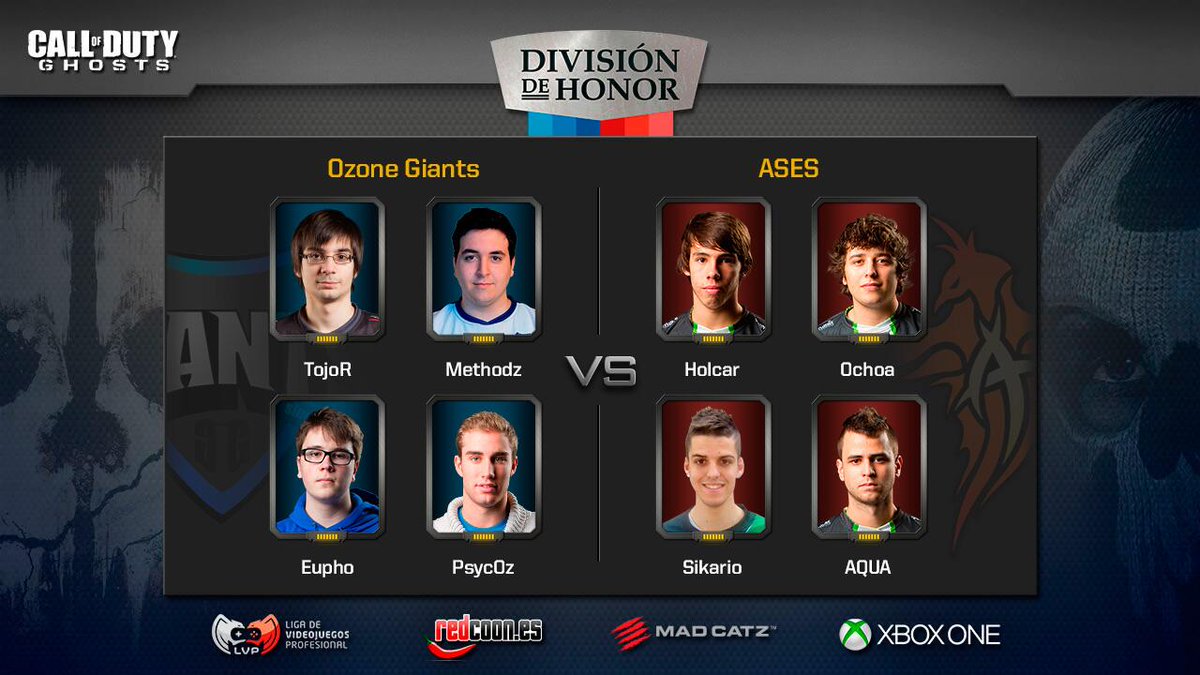 LVPes's tweet photo. 📅 #TalDíaComoHoy, en 2014, se jugaba el partido por el liderato entre @GiantsGaming y @AsesClub en #CoDHonor. https://t.co/YZUIUucFRP