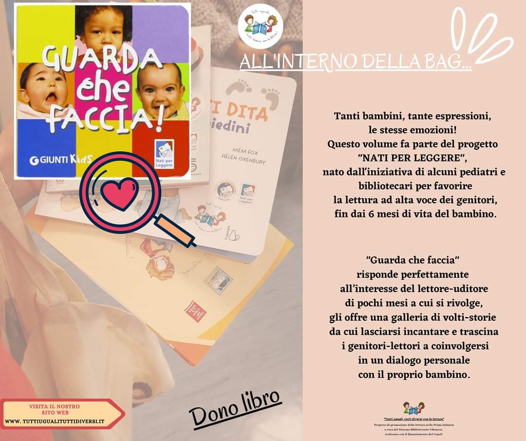 Il nostro "Dono Libro" per i nuovi nati è di nuovo disponibile presso il reparto di Pediatria dell’ospedale “G. Jazzolino” di Vibo Valentia! 😍

Ma... cosa ci sarà mai custodito all'interno della nostra #BAG?! Scopriamolo insieme... 😉
#leggimivv #NuoviNati #NatiPerLeggere
#books