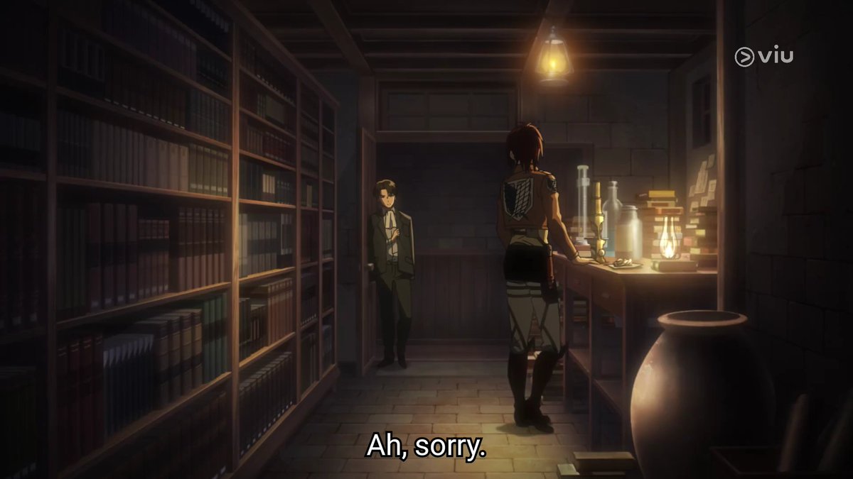 hanji was taking too long so levi went out his way to pick them up from their lab even though he is still healing from recent injury.