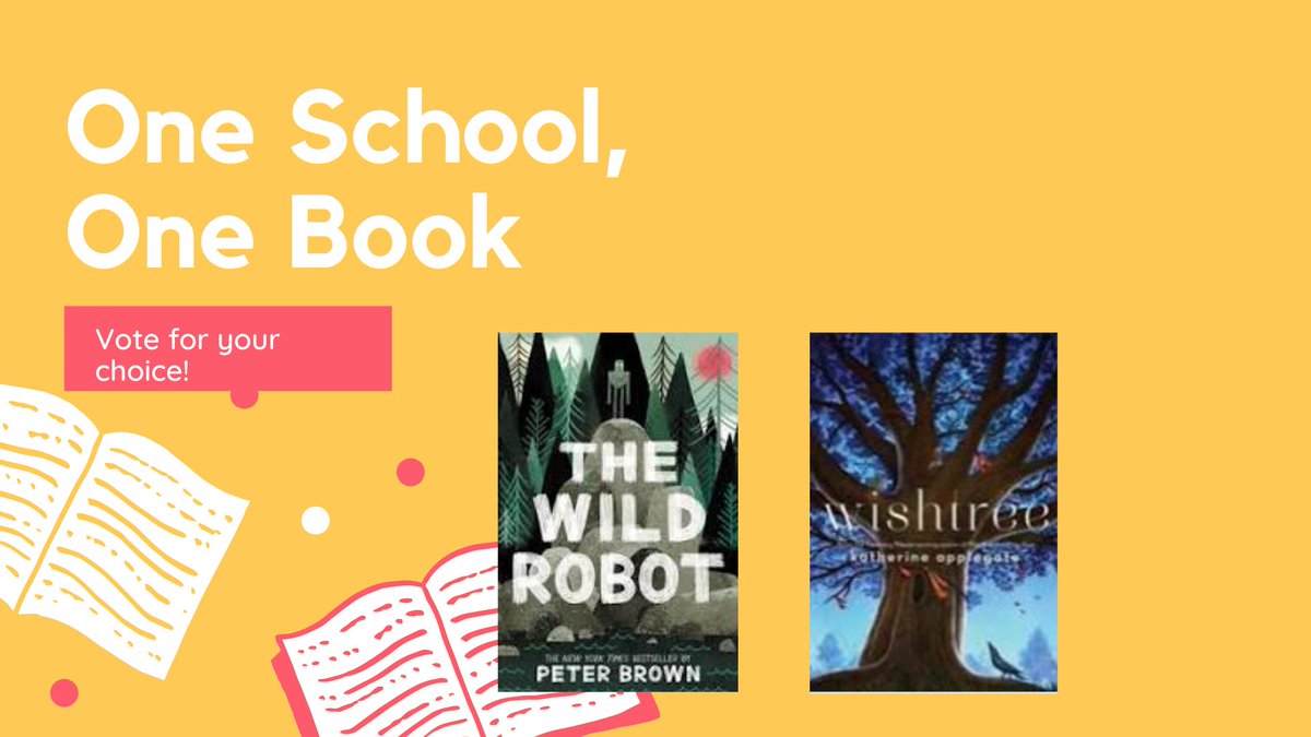 svanbrimmer's tweet photo. I am super pumped for the selections for One School, One Book this summer. Families are voting on their choice now and the winning book will be purchased for each family to follow along on our summer reading adventure! #blbs #ElemAP #vbevibe https://t.co/P2yOSEAdMW