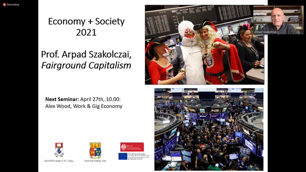 Unemployment Experience | HECAT/PEStech projects (@sounemployment) on Twitter photo Kicking off now, Arpad from <a href="/uccsoc/">UCC Sociology & Criminology</a> speaking to us about how capitalism has acquired the qualities of a fairground - introduced by <a href="/DrTomBoland/">Tom Boland</a> Kicking off now, Arpad from <a href="/uccsoc/">UCC Sociology & Criminology</a> speaking to us about how capitalism has acquired the qualities of a fairground - introduced by <a href="/DrTomBoland/">Tom Boland</a>