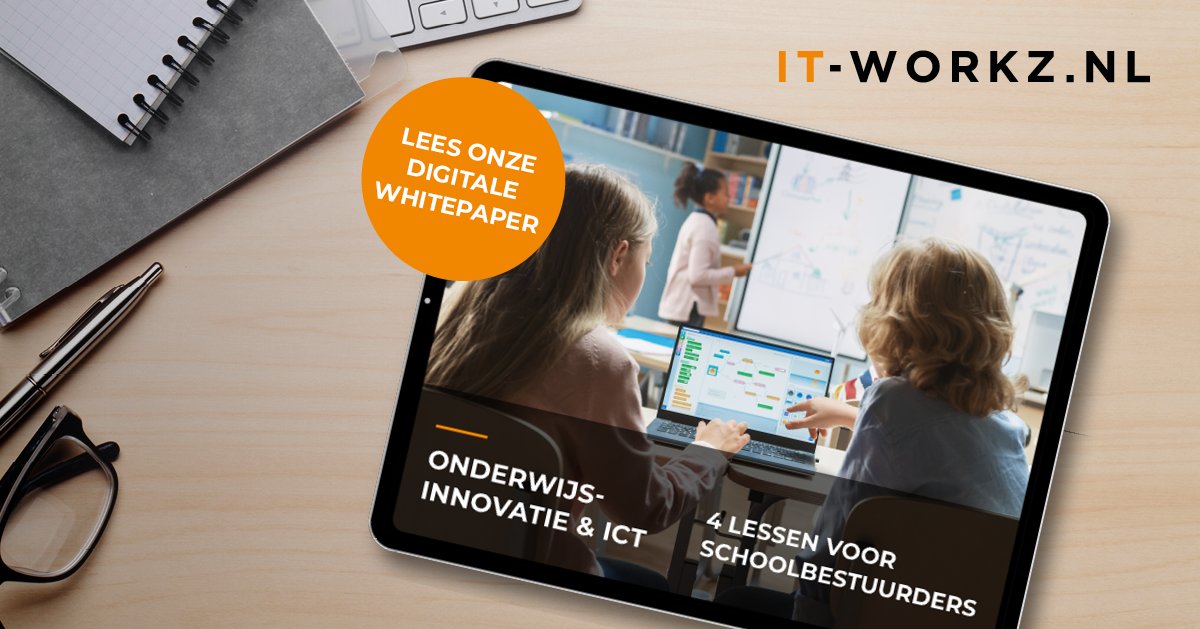 4 lessen voor schoolbestuurders over onderwijsinnovatie &amp; ICT

Ben je benieuwd hoe je als onderwijsinstelling verschillende onderwijsdoelen realiseert door het updaten van de IT-infrastructuur? Lees het in onze whitepaper via hubs.la/H0K-GPZ0

#onderwijs #dlwo