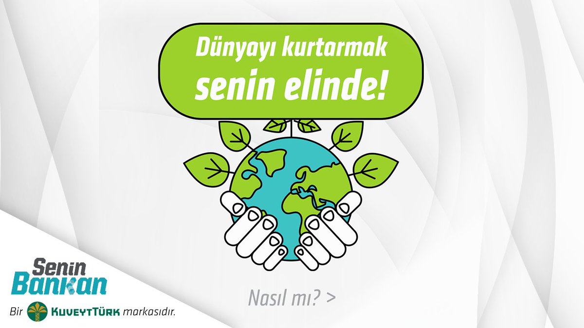 SeninBankan's tweet photo. Filmlerden fırlayan bir söz:
Dünyayı kurtarmak senin elinde!
Evet, evet yanlış okumadın. 
Nasıl’ı için paylaşımımıza bir göz at istersen😉 

#DünyaGünü
#SeninBankan https://t.co/cbSRmvWWZS
