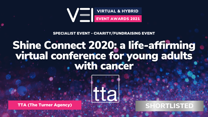 Good luck to everyone on the shortlist for the VEI Virtual and Hybrid Event Awards today. We're up for a specialist charity event award with our partner <a href="/ShineCancerSupp/">Shine Cancer Support</a> and are very excited! #eventprofs #virtualevent #awards <a href="/VirtualEventsIT/">Virtual Events Institute</a> #ThursdayMotivation