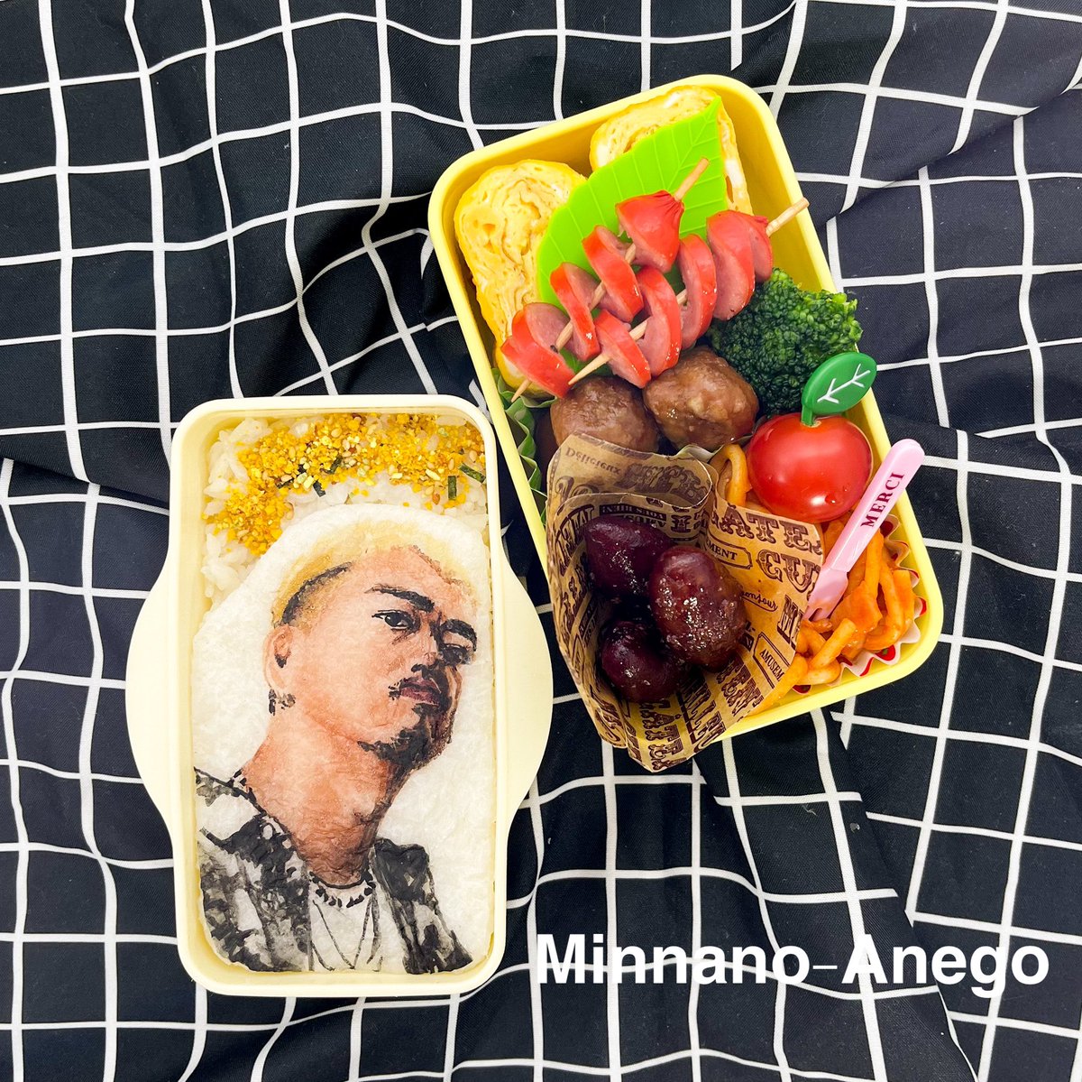AnegoMyu's tweet image. DOBERMAN INFINITY『KUBO-C』弁当💖
ameblo.jp/myu-ne-ne/entr…

#DOBERMANINFINITY #konomama #KUBOC #お弁当 #キャラ弁 #オブラートアート #オブアート #娘弁当 #高校生弁当 #二段弁当 #フーディーテーブル