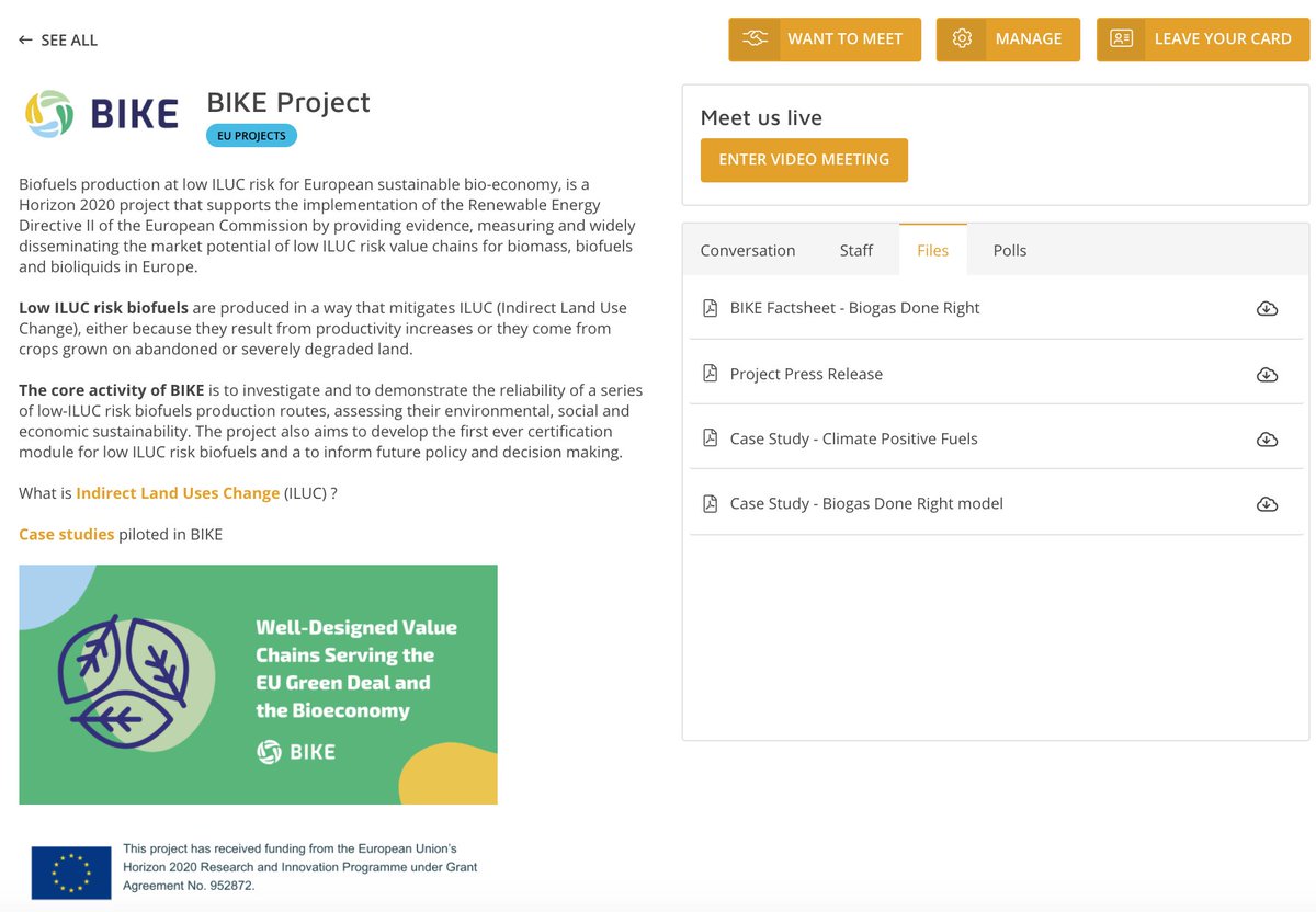 Here is a preview of BIKE's exhibition space at the next <a href="/EUBCE/">EUBCE - European Biomass Conference and Exhibition</a>  starting next Monday!

#BIKE partners will give a short presentation of the project on thursday in the Speaker's corner area of the Conference. Stay tuned for more updates!
<a href="/recordbioenergy/">RE-CORD - Bioenergy</a> <a href="/etaflorence/">ETA-Florence Renewable Energies</a>