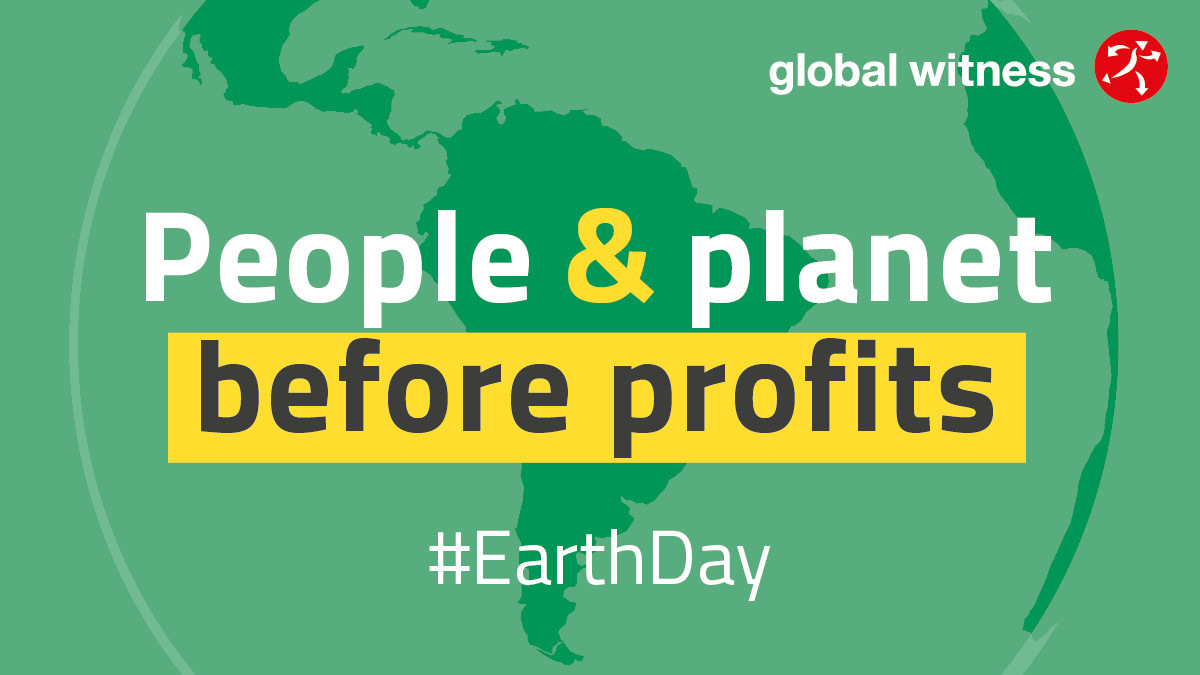 It's time for global leaders to act and put  #PeopleAndPlanetBeforeProfit.Add your voice here:  https://gwitness.org/climate-action  and help us spread the word by retweeting this thread on  #EarthDay  .