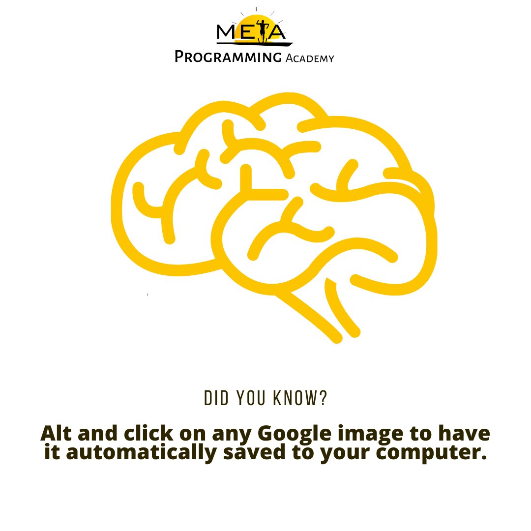MetaProgAcademy's tweet image. Alt and click on any Google image to have it automatically saved to your computer.
#MpAcademy
#MetaProgrammingAcademy
#AlternativeEducation
#DidYouKnowFacts
#FactThursday