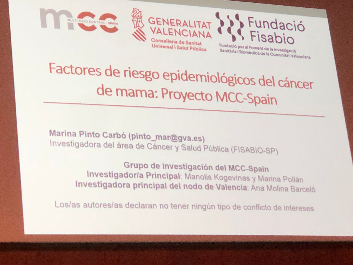 👥 Primera jornada de la #5eicalcoi2021

💬 Marina Pinto, investigadora de l'Àrea de #Càncer i Salut Pública de #Fisabio, parla dels factors de risc epidemiològics del càncer de mama i del projecte MCC-Spain

<a href="/Trailalcoi/">Trail Solidari Alcoi</a> <a href="/UPVCampusAlcoy/">UPV Campus d'Alcoi</a> <a href="/AjuntamentAlcoi/">Ajuntament d'Alcoi</a> <a href="/rvbiobancos/">Red Valenciana de Biobancos</a>