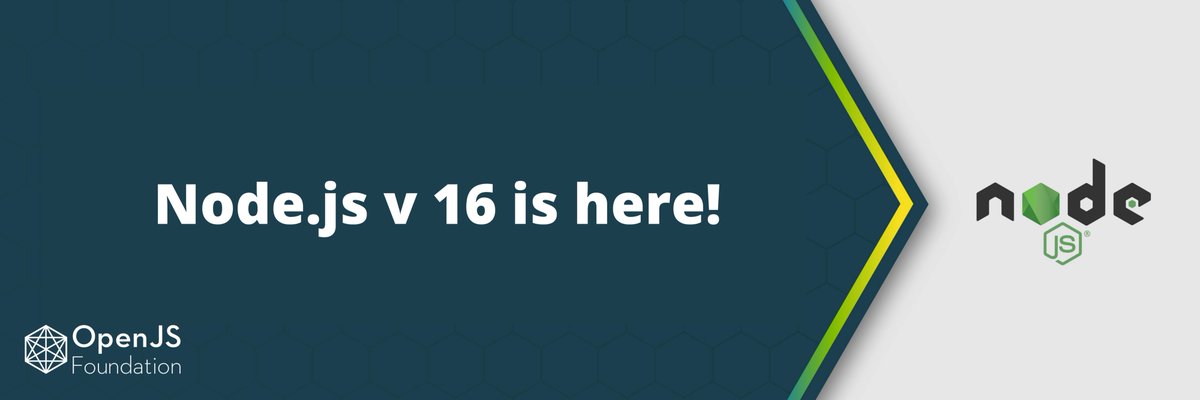 InnovacioTech's tweet image. We are excited to announce the release of Node.js 16 today! Highlights include the update of the V8 JavaScript engine to 9.0, prebuilt Apple Silicon binaries, and additional stable APIs.

More at  ::

nodejs.medium.com/node-js-16-ava…

#nodejs #nodejs16 #updates #trending