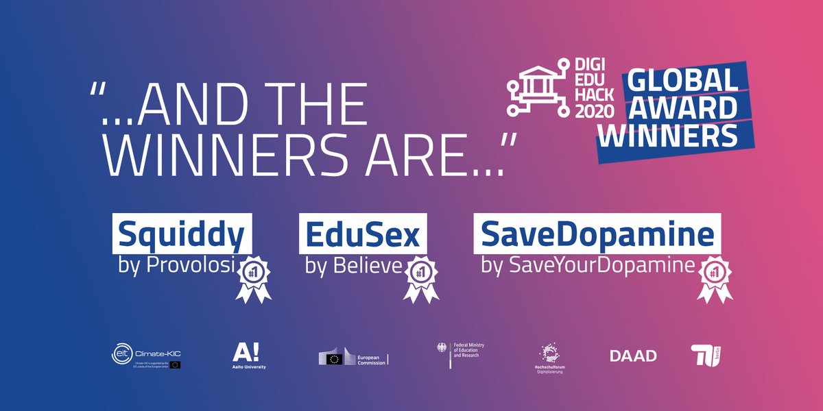 HIT_trentino's tweet image. 🎉Congratulazioni al team @UniTrento “Provolosi” e al loro #progetto “Squiddy – Real time collaboration platform for lab teachers” che ha vinto la #DigiEduHack2020, l’iniziativa internazionale di @EIT nell’ambito del piano d’azione per l’istruzione #digitale! 🚀