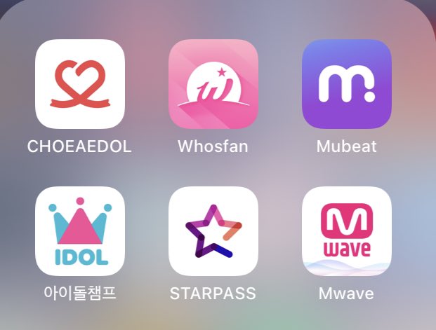 what apps are needed to help txt win on music shows and with the cb? - whosfan (mcountdown)- mubeat (music core)- starpass (the show, inkigayo)- idolchamp (show champion)- mwave (mcountdown)- choeaedol (charity fairy)