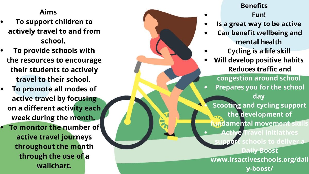 In May we will be promoting Active Travel, with a whole month devoted to the different active way’s children can get to and from school. Every primary school across Leicestershire has the option to take part in one or all of the activities. What will your school be doing?