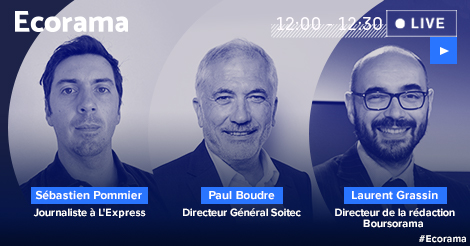 Ne manquez pas à 12h le live #Ecorama ! Aujourd'hui nous recevons <a href="/Seb_Pommier/">Sébastien Pommier</a> (<a href="/LEXPRESS/">L'Express</a>) - Quand la #SuperLigue de football se fait écraser par la Ligue des Champions… -, Paul Boudre (@Soitec_FR), et, <a href="/Laurent_Grassin/">Laurent Grassin</a> (dir redac Boursorama) bit.ly/1TwHkDV#xtor=C…