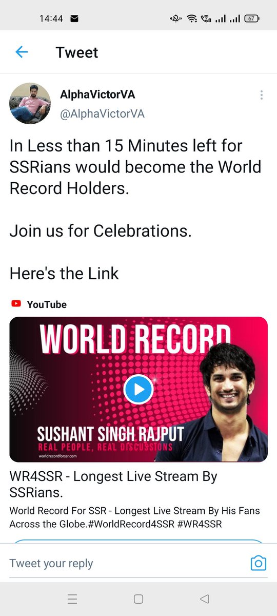 Y r u spreading fake information? U haven't broken any record... I can show ur blind/dumb followers 1000s of live where it has been going for days and views are more than 25million. Will u refund each penny now? As u won't be eligible to hold this record.