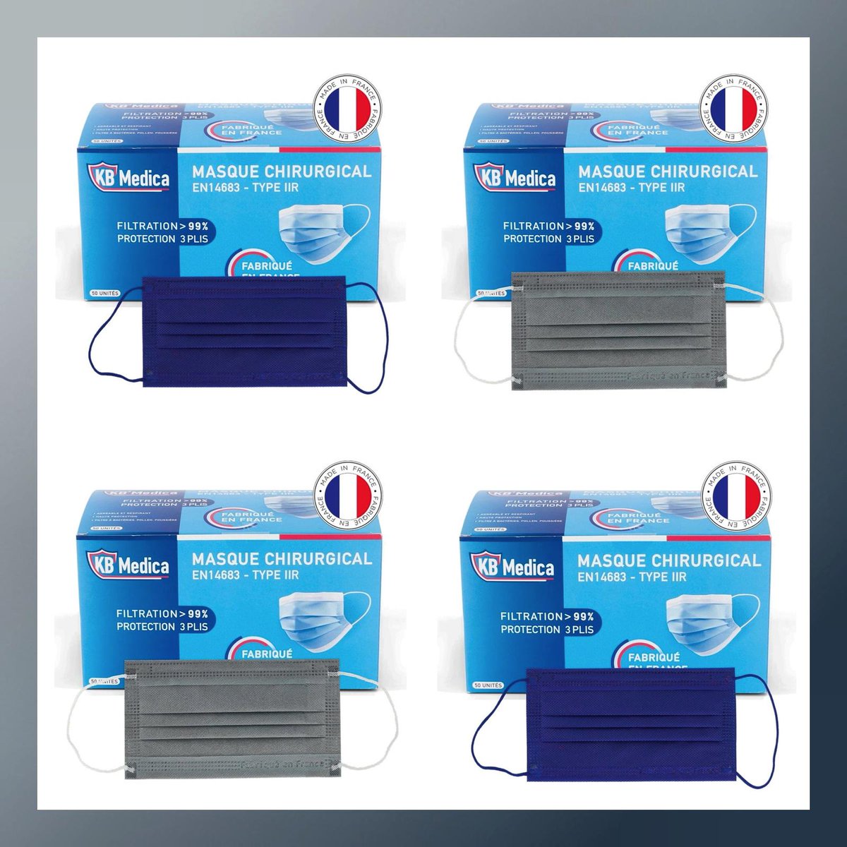 KbMedica's tweet photo. Nos nouveaux coloris : le Bleu Roi et le Gris Roi 👑

Des couleurs plus opaques et plus profondes. Un caractère qui en impose ! 

Disponible dès maintenant sur notre site internet : https://t.co/1O6fRgsS5h. 

#NEW #bleuroi #grisroi #style #masques #France #French #BrandNew https://t.co/CnMZOmPsbS