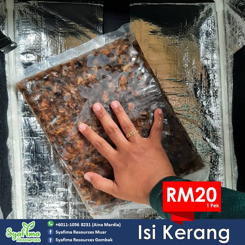 Isi kerang & isi udang siap kupas pun ada ya  boleh letak dalam sambal Munjung Ramadhan ni.