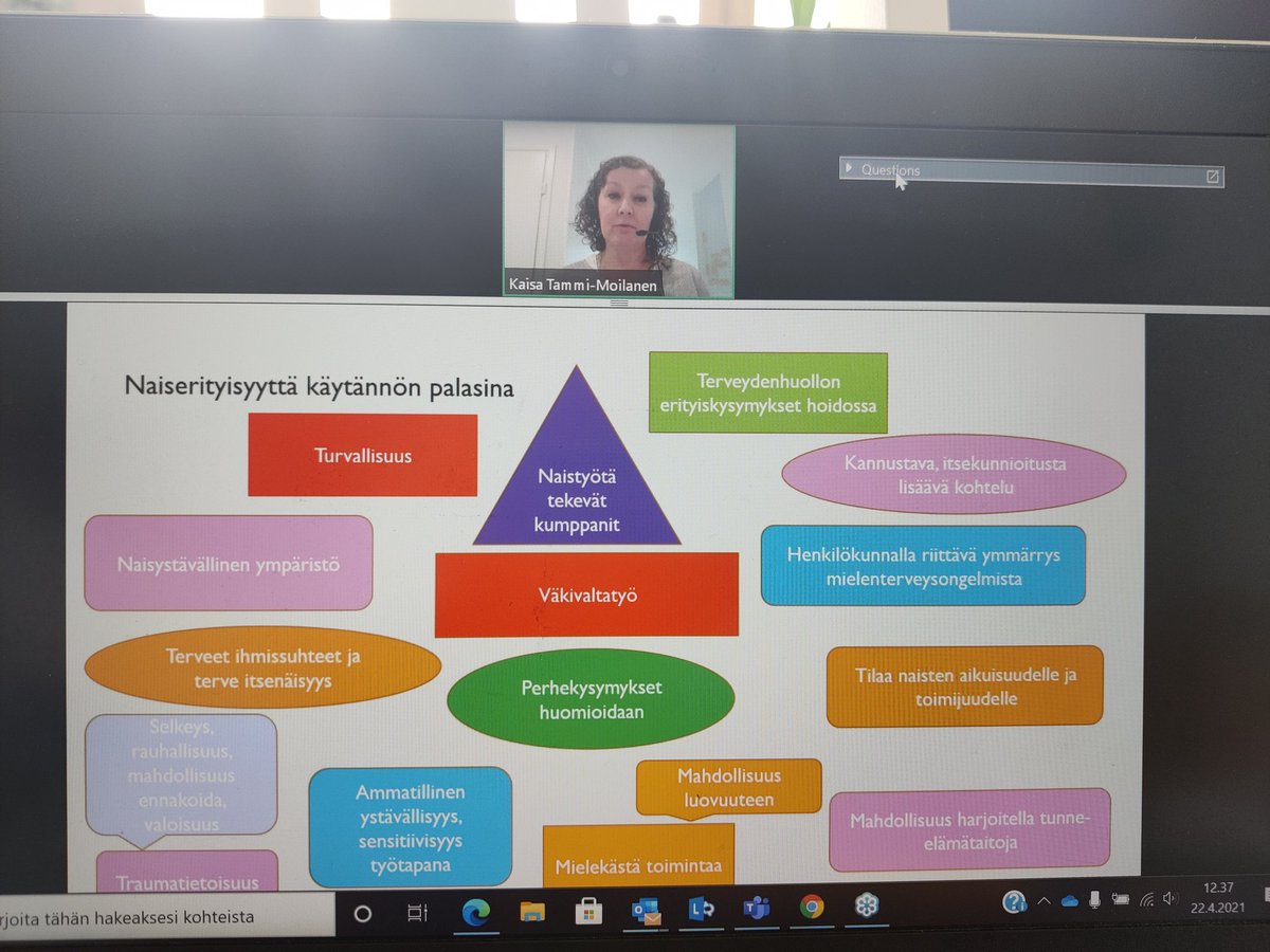 180 osallistujaa Naisten päihde-ja vankilatyön verkosto webinaarissa.
Puhujana tällä hetkellä, @TammiMoilanen