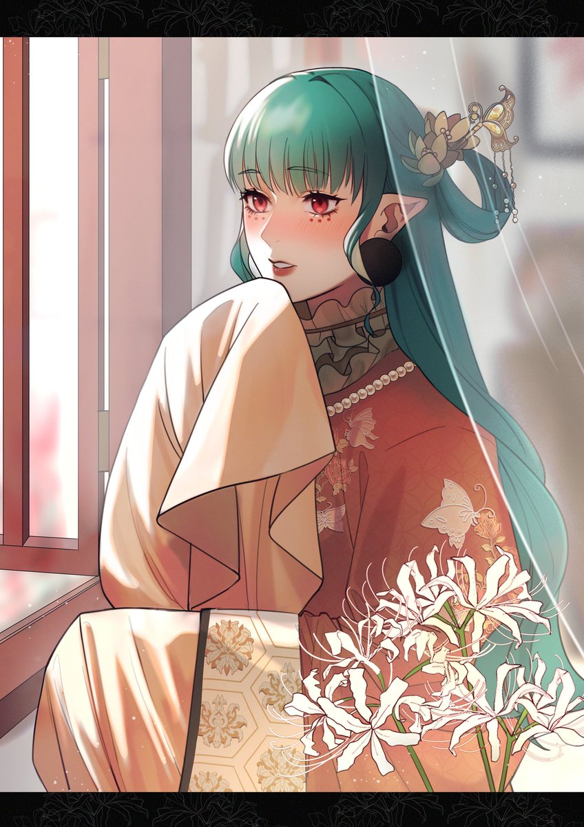 相思花 花も恥じらう望月の君 想うは彼の人ただひとり 5年後望ちゃん ぽむすきー のイラスト 相思花 花も恥じらう望月の君 想うは彼の人ただひとり 5年後望ちゃん ぽむすきー のイラスト