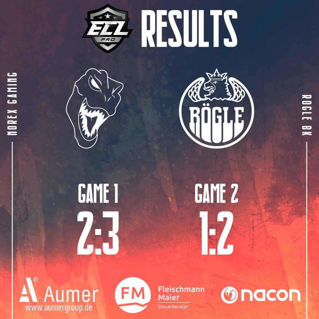 noRexGamingTV's tweet image. Two narrow defeats in yesterdays Matchup against @rogle_bk! Now we have to wait for the remaining Results if me make it to Stage 2. Keep your fingers crossed 🤞 #ECL12 #ProQualifier @NHLGamerCOM