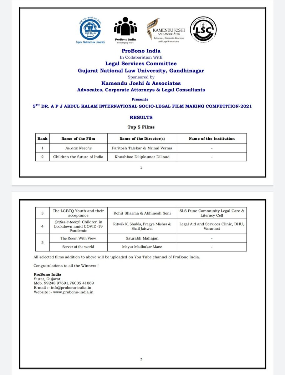 bhulasc's tweet photo. Our film "Qafas-e-teergi: Children inLockdown amid COVID-19 Pandemic" has made its way among the top 5 films in the 5th Dr. A.P.J. Abdul Kalam International Socio-legal Film Making Competition-2021.
 @bhupro @NALSALegalAid @VCofficeBHU @DoJ_India @EduMinOfIndia https://t.co/qJHIPi9MK7