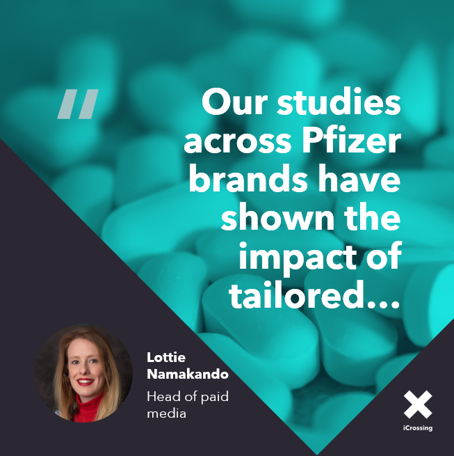 icrossing_uk's tweet photo. How did our #PaidMedia team improve ad performance for #Pfizer?

Download our free #Pharma Digital Marketing Focuses 2021 report to learn how from Lottie Namakando, head of paid media!

https://t.co/SNfGL2Rg23

#PharmaMarketing #HealthMarketing https://t.co/xPkJvM088x