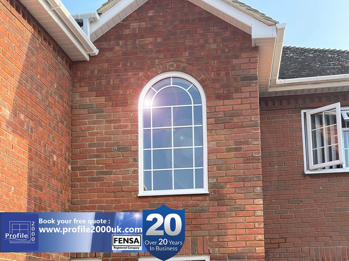 This impressive looking and bespoke double glazed window arch fitted this week. 
Free quote at : profile2000uk.com
 ✅Over 20 Years In Business 
 ✅⭐⭐⭐⭐⭐TrustaTrader-Google-FB
 ✅Stay safe folks🙏❤