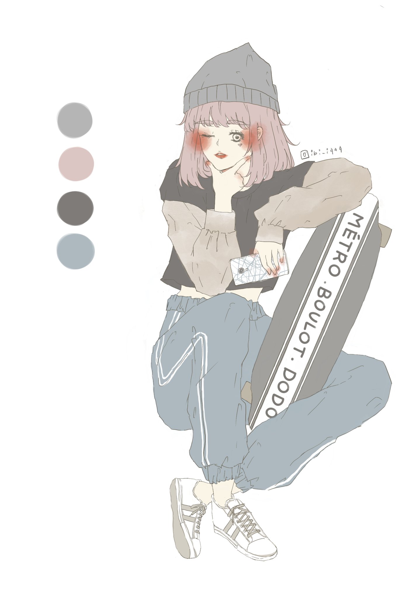 Cyaro 今日桜羊羹を食べました イラスト好きさんと繋がりたい イラスト好きな人と繋がりたい デジタル イラスト かわいいイラスト 春の創作クラスタフォロー祭り 女の子イラスト 女子 落書き 落書き好きさんと繋がりたい 絵を描く人々