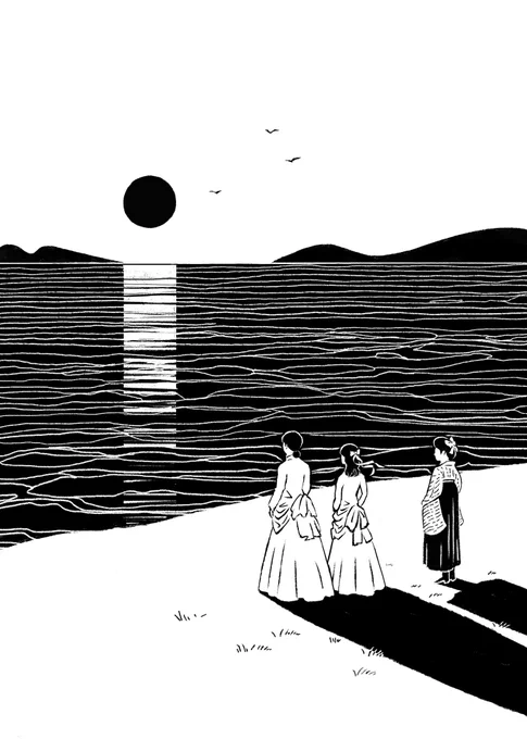 WEBきららで連載中の柚木麻子さんの「らんたん」、第一部に引き続き第二部でも挿絵を描いています。河井道と一色ゆりをめぐるシスターフッドの物語です。WEBでもお読みいただけます。 