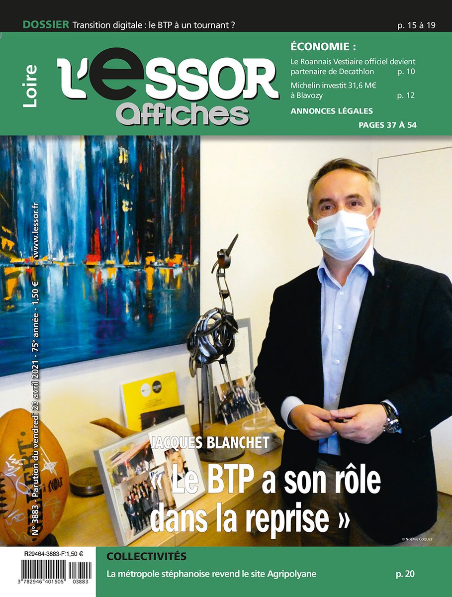 lessor42's tweet photo. 📌Bonjour retrouvez la Une de notre numéro à retrouver ce vendredi 23 avril et sur https://t.co/Mtv9FGrFR9 #Immobilier #BTP #Agroalimentaire #Commerce https://t.co/U0G3sDckJr