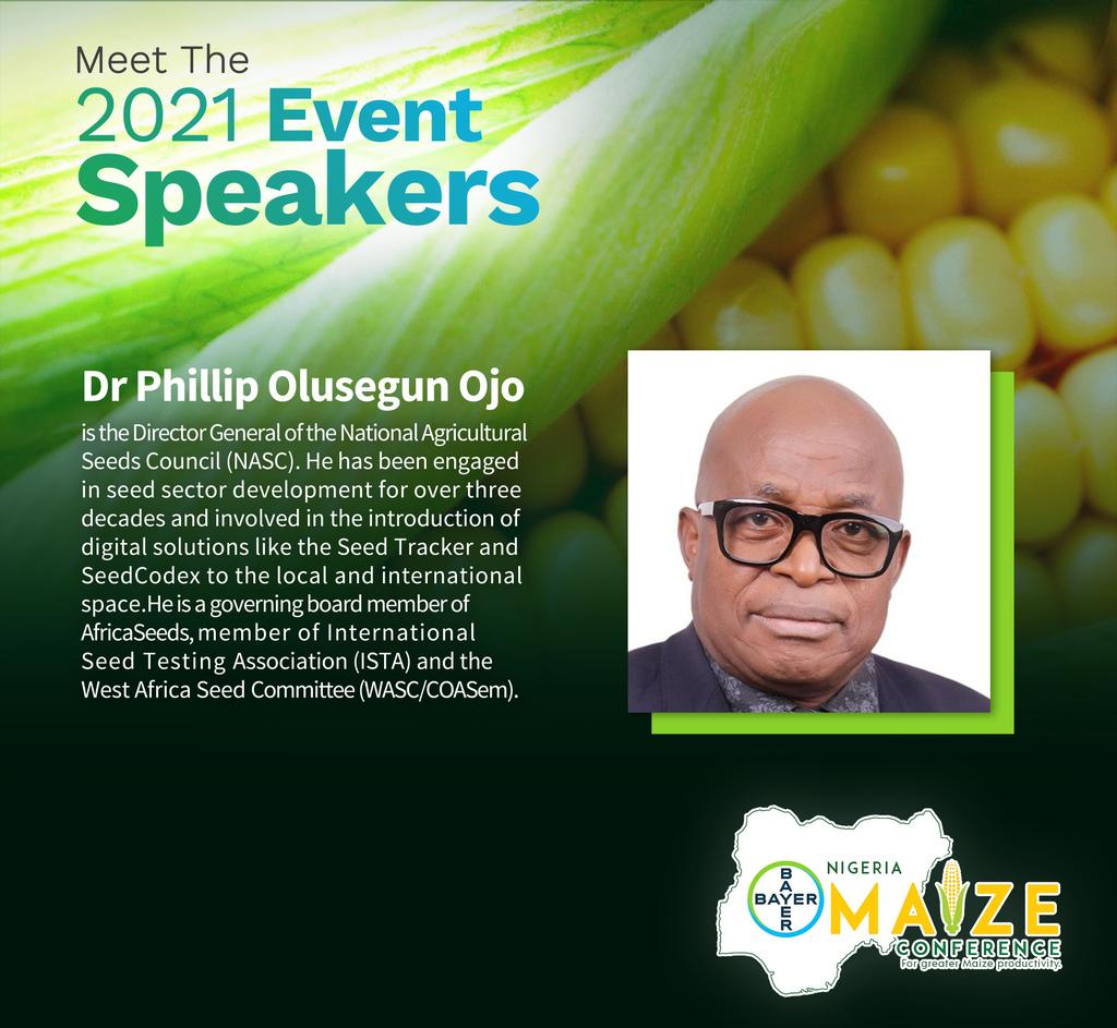 nigmaizecon's tweet photo. Speaking now is Dr Phillip Olusegun Ojo on maximizing the yield of maize production in Nigeria.

Join the conversation Live...

#nigeriamaizeconference2021 https://t.co/Gu9gRKxPQN