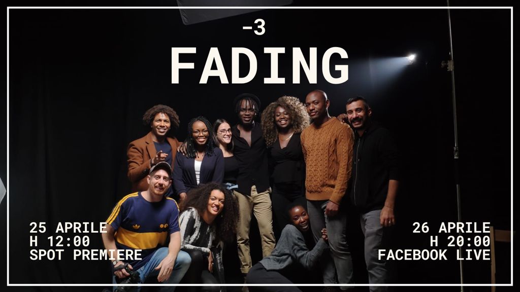 Mancano ufficialmente tre giorni all’uscita di #FADING. Gli spot condivisi finora non sono che anticipazioni del video finale. Abbiamo affrontato molti temi trasversali, dalla feticizzazione della donna alla natura del razzismo sistemico. Ma #StayTuned, non è finita qui!