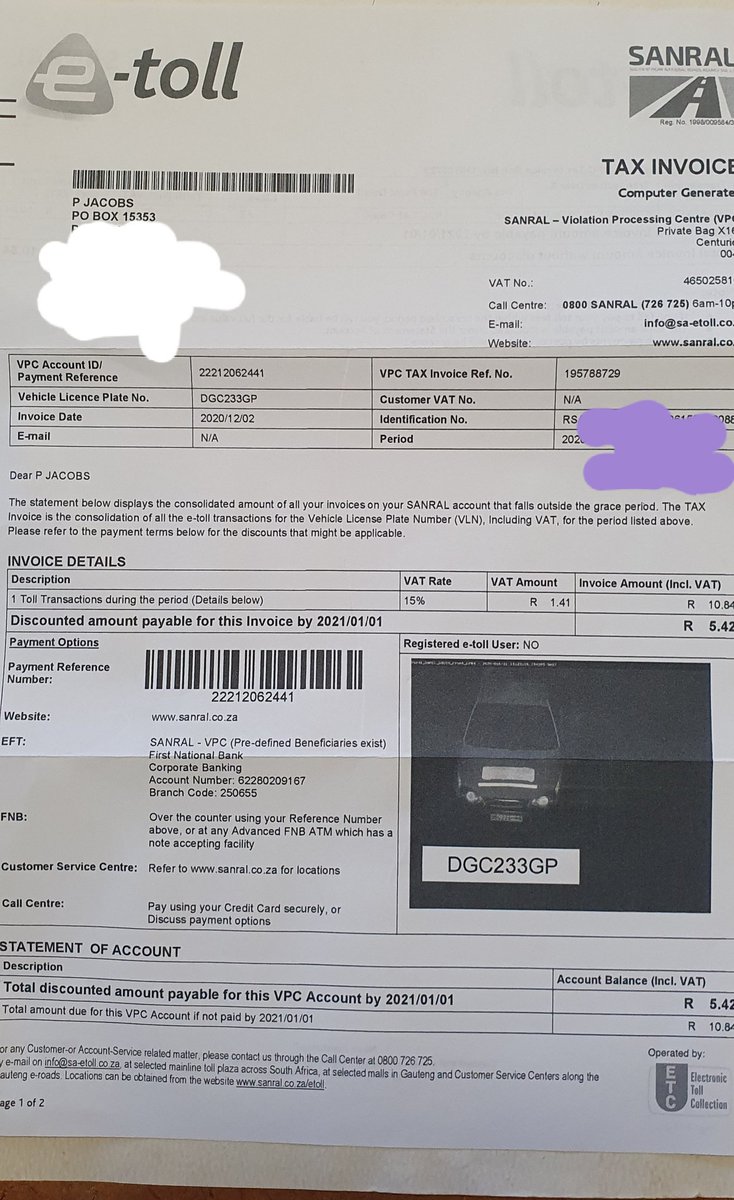 Meatman_WP's tweet photo. @Sanral_ZA I moved out of Gauteng 16 years ago. I have not been in Gauteng for 4 years.
This registration was reported stolen and a case opened more than 18 years ago.
Different vehicle now.
@OUTASA https://t.co/Cp9DouW1Bq