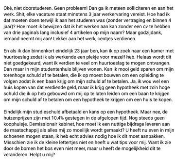 Studieschuld bij BKR registreren? 🤨 nos.nl/artikel/237771…

Een studieschuld zal nooit ten koste van je kansen op een woning gaan, zeiden ze.. 🙄  #studieschuld #NietMijnSchuld 

Zo worden zowel koopwoning als betaalbare huurwoning onhaalbaar 😟
Zie dit verhaal van Emma: