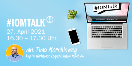 knowhowag's tweet photo. IOM TALK MIT TIMO MORNHINWEG
27. April von 16:30 bis 17:30
Unser Digital Workplace Experte Timo Mornhinweg ist beim #Iomtalk zum Thema #Adoption und Change Management dabei. Seien Sie live dabei! https://t.co/ESp12r9wv4 #WorkDigitalWithKnowHow https://t.co/gmSxZmfXaF