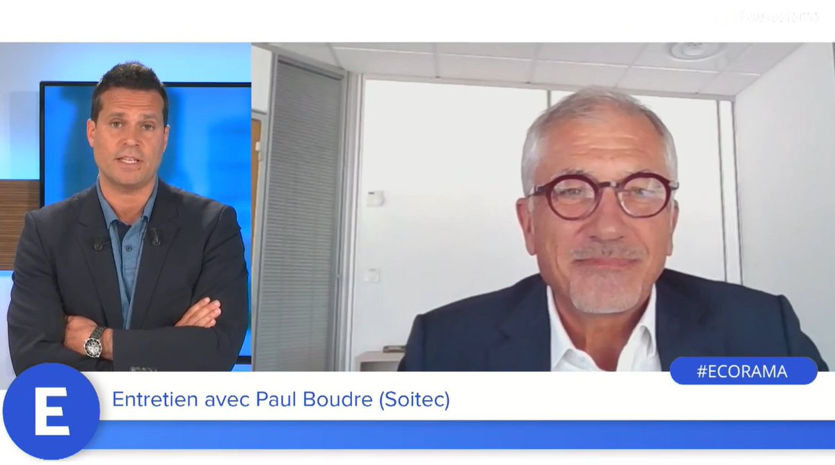"Les plaques de silicium que nous développons sont indispensables à la production de semi-conducteurs" Paul Boudre (@Soitec_FR) #Ecorama