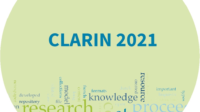 The 2021 edition of the CLARIN Annual Conference #CLARIN2021 will once again go virtual!

➡️Deadline for submission of abstracts 28 April clarin.eu/content/call-a…

➡️Check the special call for submission Teaching CLARIN in Times of Corona clarin.eu/content/call-s…