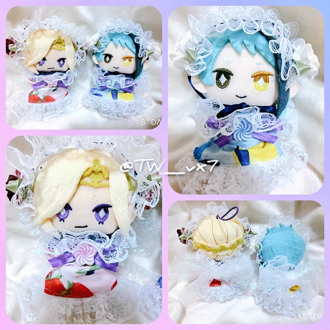 昨日のぬいちゃんのメルヘン計画、
完了しましたぁ( ˇωˇ )✨←
新しいお衣装です(`・ω・')キリッ
ちなみに2枚目は原案です(笑) 