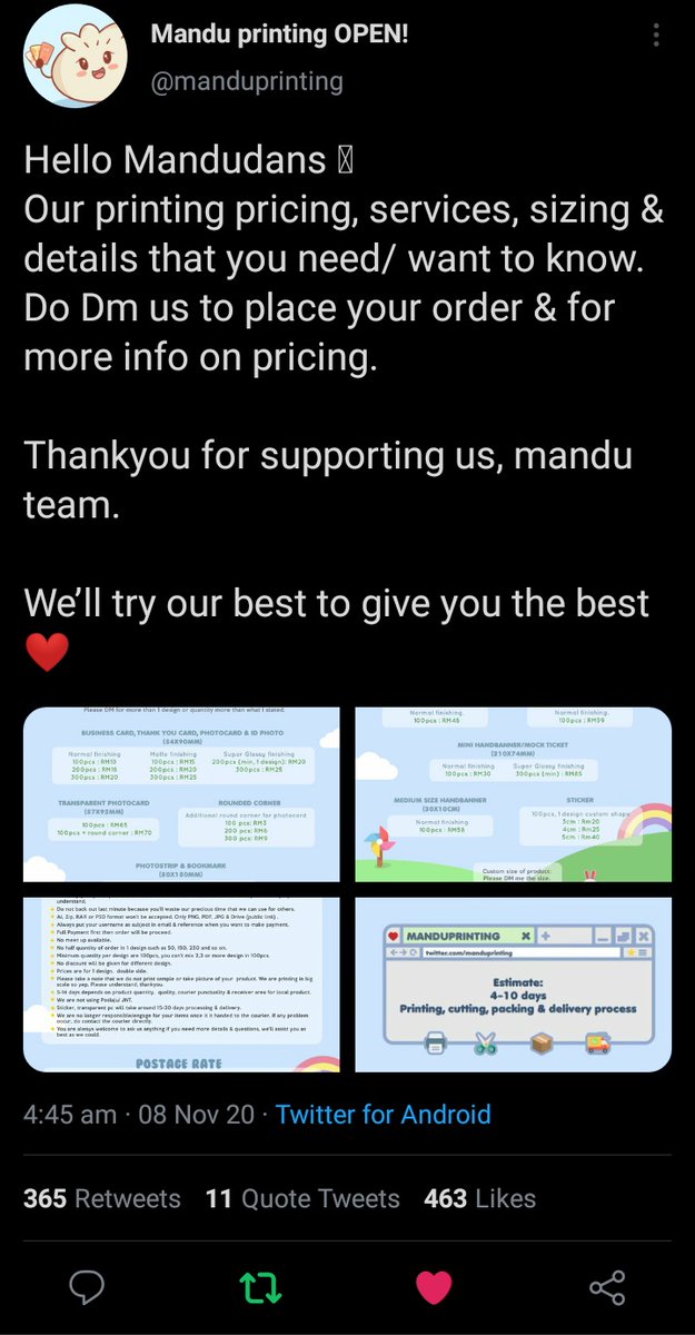 LchanyeolMirae's tweet photo. @manduprinting Thank you for the GA ❤ 

Would love to win the postcard or business card ☺ https://t.co/lKrNuEa6yw