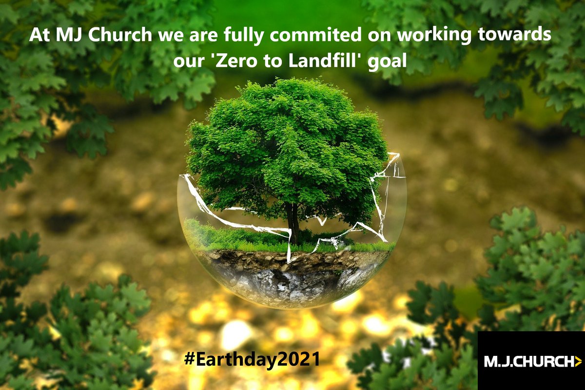 MJ Church continues to strive towards 'zero to landfill', recycling and diverting as much of our waste as possible from landfill. #Earthday2021 #renewableenergy #zerotolandfill #sustainability #environment #sustainable #ecofriendly #recycling