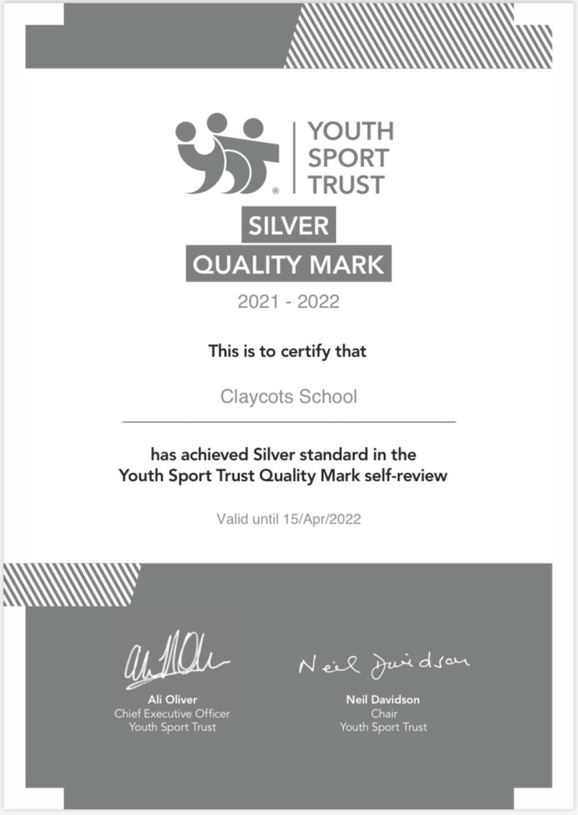 We are pleased to announce that we have been awarded the Silver award in the Youth Sport Trust kitemark. This award recognises excellence for PE and school sport nationally🥈@YouthSportTrust @SloughCouncil #sloughschools #YSTmembership